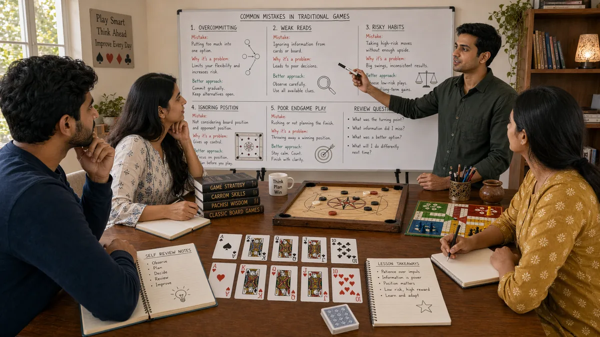 Desi game common mistakes educational illustration