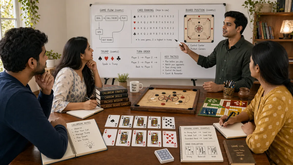 Desi game fundamentals educational illustration