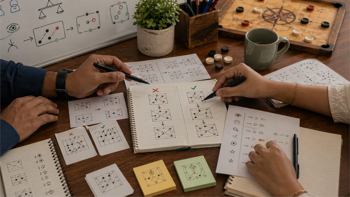 Gameplay review session focused on identifying repeated analytical mistakes and bias