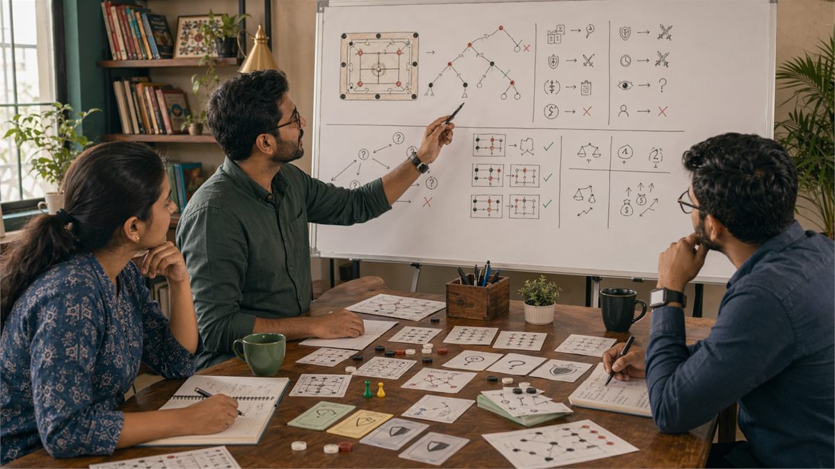 Strategic decision making process in Indian games