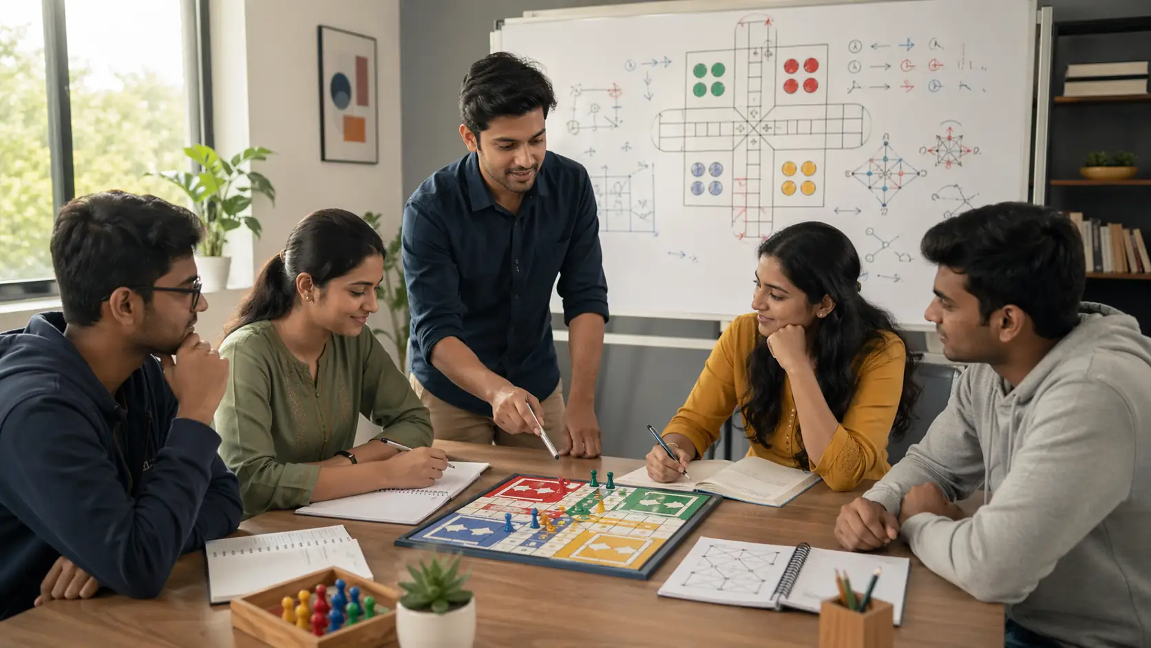 Ludo strategy learning guide preview with board notes