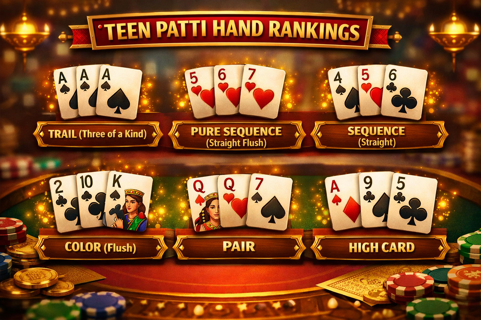 Teen Patti hand ranking and guide cover image